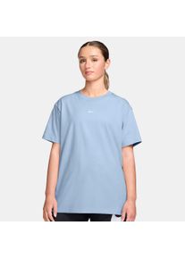 T-Shirt Nike Sportswear "W NSW CLASSIC SS TEE", Damen, Gr. XS, hydrogen blu, Jersey, Obermaterial: 100% Baumwolle, normal, Rundhals, Shirts T-Shirt, Kurzarm, mit Rundhalsausschnitt, aus Baumwoll-Jersey, normale L&auml;nge