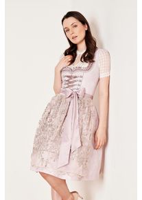 Kr&uuml;ger Dirndl KR&Uuml;GER "Dirndl Camelia (60cm)", Damen, Gr. 38, N-Gr, rosa, Obermaterial: 65% Polyester PES. 35% Baumwolle CO., Kleider Dirndl