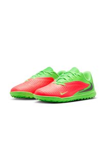 Fu&szlig;ballschuh Nike "JR PHANTOM 6 LOW CLUB TF EH", Kinder, Gr. 33, hot punch, schwarz, gr&uuml;n strike, Synthetik, Schuhe Fu&szlig;ballschuh, f&uuml;r synthetische Hartpl&auml;tze, Erling Haarland, f&uuml;r Jugendliche & Kinder