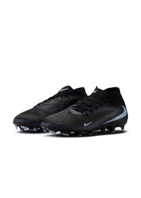Fu&szlig;ballschuh Nike "Phantom 6 High Academy", Herren, Gr. 43, schwarz (schwarz, schwarz), Synthetik, Textil, Schuhe Fu&szlig;ballschuh, Au&szlig;ensohle f&uuml;r Rasen & Kunstrasen und feste B&ouml;den