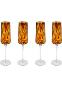 Glas KARE DESIGN "Caramel", braun, B:7cm H:25cm, Glas, Trinkgef&auml;&szlig;e, Glas, Longdrink-, Wein-, Sekt- oder Wasserglas