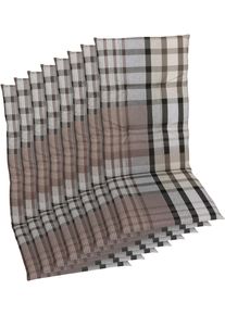 Hochlehnerauflage GO-DE, braun, B:48cm H:5cm T:118cm, Baumwolle, Polyester, Polyurethan, Polsterauflagen, Hochlehnerauflage, Ma&szlig;e ca.: 48 cm x 118 cm x 5 cm