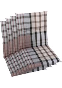 Sitzauflage GO-DE, braun, B:48cm H:5cm T:98cm, Baumwolle, Polyester, Polyurethan, Polsterauflagen, Sitzauflage, Ma&szlig;e ca.: 48 cm x 98 cm x 5 cm