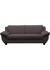 3-Sitzer OTTO HOME "Silkeborg", braun, B:207cm H:80cm T:91cm, 100% Polyester, Sofas, 3-Sitzer, Zeitlos und komforfabel, gem&uuml;tliche Armlehnen