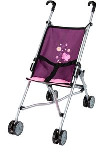 Puppenbuggy BAYER "Prinzessin", lila (lila mit schmetterling), Puppenwagen, KinderB:27cm H:57cm T:47cm, Puppenbuggy, B:27cm H:57cm T:47cm