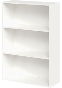 B&uuml;cherregal FMD "Bitz", wei&szlig; perl, B:71,2cm H:101,6cm T:28cm, Holzwerkstoff, Regale, B&uuml;cherregal, offene F&auml;cher, variable Einlegeb&ouml;den, beliebig erweiterbar