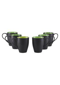 Creatable , Gr&uuml;n, Schwarz, Dunkelgelb , Keramik , 300 ml ,
