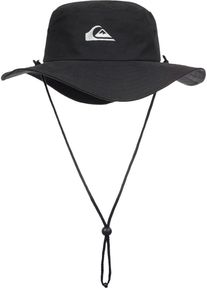 Fischerhut Quiksilver "BUSHMASTER", Herren, Gr. L/XL, schwarz-wei&szlig; (schwarz, wei&szlig;), Baumwolle, H&uuml;te Fischerhut, aus Baumwolle, Gr&ouml;&szlig;e L/XL
