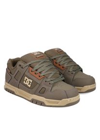 Ankleboots DC Shoes "Stag Wnt", Herren, Gr. 9,5(42,5), schwarz olive, olive, Obermaterial:53.57% Leder, 33.18% Synthetikmaterial, 13.26% Polyester., Schuhe Ankleboots