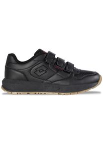 Sneaker Lotto, Damen, Gr. 42, schwarz, Synthetik, clean, Schuhe Sneaker, - mit Flexkerben f&uuml;r einen nat&uuml;rlichen Bewegungsablauf