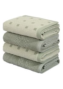 Handt&uuml;cher OTTO HOME "Regona, Handt&uuml;cher 50x100cm, flauschig und weich, 500 gr/m&sup2;", beige (hellgr&uuml;n, salbei), B:100cm L:50cm, Frottier, Obermaterial: 100% Baumwolle, Handt&uuml;cher, Handt&uuml;cher, Premium Handt&uuml;cher mit Bord&uuml;re, Set, 100% Baumwolle, 5 Jahre Garantie