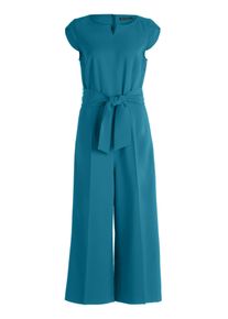 Jumpsuit Betty Barclay "Jumpsuit mit Eingrifftaschen", Damen, Gr. 46, EURO, blau (colonial blau), Obermaterial: 86% Polyester PES. 14% Elasthan EL., Overalls Jumpsuit