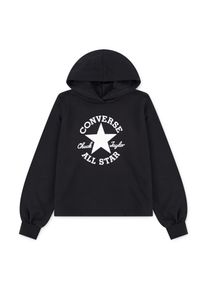 Kapuzensweatshirt Converse "CNVG DISSECTED CTP HOODIE", M&auml;dchen, Gr. 134/140 (M), schwarz, Obermaterial: 60% Baumwolle, 40% Polyester, Sweatshirts Kapuzensweatshirt