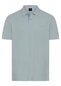 Poloshirt BOSS Orange "Phoenix", Herren, Gr. XL, blau (open grau084), Jersey, Obermaterial: 100% Baumwolle, unifarben, regular fit normal, Rundhals, B&uuml;ndchen, Shirts Poloshirt, Regular Fit, reine Baumwolle, Logostickerei