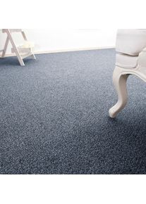 Teppichboden ANDIAMO "Carlos, Feinschlinge, Gesamth&ouml;he 6,5 mm, Made in Netherlands", blau (dunkelblau), B:500cm L:700cm, Polypropylen, Teppiche, Teppichboden, melierte Optik, Breite 200, 400 cm oder 500 cm, strapazierf&auml;hig
