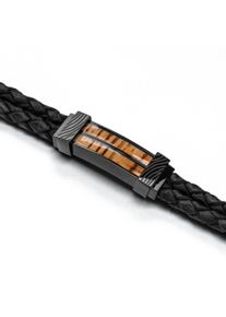 Holzkern Bracelets Homme noir et zebrawood