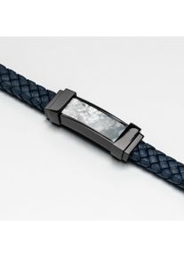Holzkern Bracelets Homme Bleu et Nacre