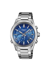Smartwatch CASIO EDIFICE, blau (edelstahlfarben, blau, silberfarben), Smartwatches, Herren, Smartwatch, Solaruhr,Armbanduhr,Herrenuhr,Bluetooth,Stoppfunktion,Edelstahlarmband