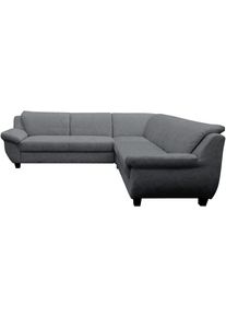 Ecksofa OTTO HOME "Silkeborg", grau (hellgrau), B:251cm H:80cm T:251cm, 100% Polyester, Sofas, Ecksofa, Zeitlos und komforfabel, gem&uuml;tliche Armlehnen