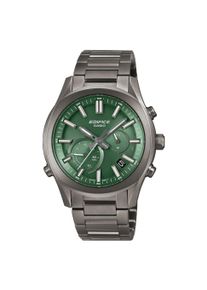 Smartwatch CASIO EDIFICE, gr&uuml;n (grau, grau), Smartwatches, Herren, Smartwatch, Solaruhr,Armbanduhr,Herrenuhr,Bluetooth,Stoppfunktion,Edelstahlarmband