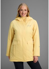 Allwetterjacke Maier Sports "DA-JACKE MTEX EL. LISBON", Damen, Gr. 23, gelb (gelb finch), Obermaterial: 100% Polyester, Jacken Allwetterjacke, mit mTEX-10.000-Membran, wasserdicht, winddicht, atmungsaktiv
