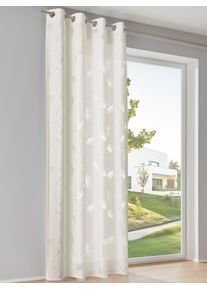 Gardine HEINE HOME Gr. 4, sanftes wei&szlig;, B:135cm H:245cm, Polyester, Viskose, Gardinen, Gardine