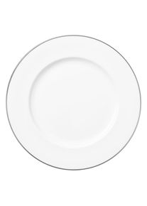 Villeroy & Boch Servierplatte VILLEROY & BOCH "Servierplatte Anmut Platinum No. 1 &oslash; 33,6 cm wei&szlig;", wei&szlig;, Porzellan, Servierplatten, Servierplatte