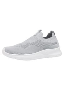Sneaker Kangaroos "K-NJ Crush", Damen, Gr. 38, silber (vapor grau, silber), Textil, Schuhe Sneaker, Schlupfschuh