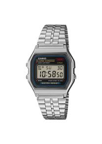 Chronograph CASIO VINTAGE, edelstahlfarben, Armbanduhren, Damen, Chronograph, Quarzuhr, Armbanduhr, Damenuhr, Herrenuhr, Edelstahlarmband, digital
