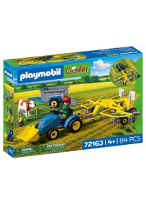Konstruktions-Spielset Playmobil "Kleiner Traktor mit Heuschwader (72163), Country", bunt, Spielbausteine, Kinder, Kunststoff, Konstruktions-Spielset, Made in Europe