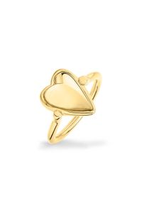 Fingerring Liebeskind Berlin "Metal Heart, Herz" Gr. 56, gelbgoldfarben, Fingerringe, Damen, 56, Edelstahl, 2mm, Fingerring