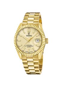 Quarzuhr Festina "Classic Steel", goldfarben, gelbgoldfarben, Armbanduhren, Damen, Quarzuhr, Armbanduhr, Damenuhr, Herrenuhr, Swiss Made, Edelstahlarmband, analog
