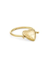 Fingerring Copenhagen Studios "Schmuck Geschenk Edelstahl Ring Balloon Hearts" Gr. 54, gelbgoldfarben, Fingerringe, Damen, 54, Edelstahl, 1,5mm, Fingerring