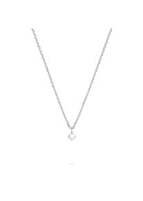 Kette mit Anh&auml;nger Tamaris "Cross, Kreuz", silber (edelstahlfarben), Halsketten, Damen, Edelstahl, L: 43 B: 0,4mm, Kette mit Anh&auml;nger, B:0,4mm