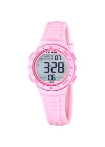 Chronograph Calypso Watches "Junior Collection", rosa, Armbanduhren, Kinder, Chronograph, Quarzuhr, Armbanduhr, Silikonarmband, digital, Tag, Wochentag, Monat