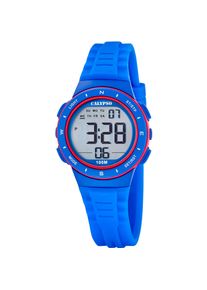 Chronograph Calypso Watches "Junior Collection", blau, Armbanduhren, Kinder, Chronograph, Quarzuhr, Armbanduhr, Silikonarmband, digital, Tag, Wochentag, Monat