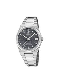 Automatikuhr Festina "Automatic", silberfarben, schwarz, Armbanduhren, Damen, Automatikuhr, Armbanduhr, Damenuhr, Swiss Made, Mechanische Uhr, Edelstahlarmband