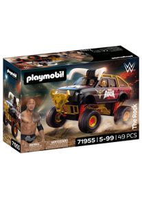 Konstruktions-Spielset Playmobil "WWE The Rock Monster Truck (71955), WWE", bunt, Spielbausteine, Kinder, Kunststoff, Konstruktions-Spielset, Made in Europe