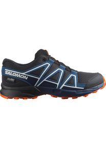 Trailrunningschuh Salomon "SPEEDCROSS WP J", Damen, Gr. 35, orange (schwarz navy, dunkelblau, rot orange), Synthetik, Textil, Schuhe Trailrunningschuh, wasserdicht