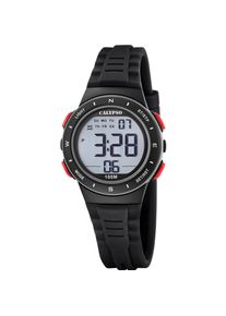 Chronograph Calypso Watches "Junior Collection", schwarz, Armbanduhren, Kinder, Chronograph, Quarzuhr, Armbanduhr, Silikonarmband, digital, Tag, Wochentag, Monat