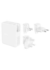 Belkin USB-Ladeger&auml;t "140 Watt 4-Port GaN Ladeger&auml;t mit UK, EU, US Stecker", wei&szlig;, B:3,1cm H:9,6cm T:7,6cm, Ladeger&auml;te, USB-Ladeger&auml;t