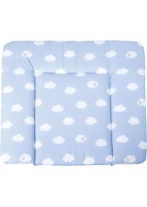 Wickelauflage Roba "Kleine Wolke blau", blau (blau, wei&szlig;), B:85cm L:75cm, Baumwolle, Polyester, Wickelauflagen, Wickelauflage
