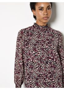 Klassische Bluse Apricot "Chiffonbluse", Damen, Gr. XXL (44), pink, Blusen Klassische Bluse, mit Animal-Print