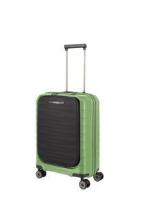 Trolley Travelite "MOOBY Koffer Hartschale", Damen, Gr. B/H/T: 40cm x 55cm x 23cm 44 l, gr&uuml;n, Koffer Trolley, mit TSA-Schloss und kratzresistenter Oberfl&auml;che &ndash; leicht und robust