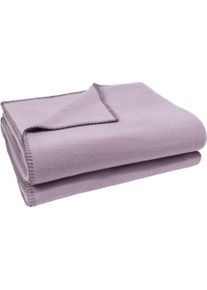 Wohndecke ZOEPPRITZ1828 "Soft-Fleece", pale lavender, B:160cm L:200cm, Polyester, Viskose, Wohndecken, Wohndecke, Fleecedecke mit unverwechselbarem Cashmere Handfeel