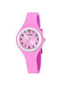 Quarzuhr Calypso Watches "Trendy", rosa, Armbanduhren, Damen, Quarzuhr, Armbanduhr, Damenuhr, Silikonarmband, analog