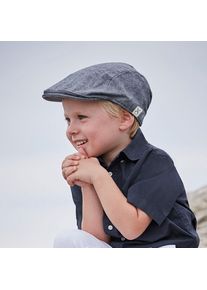 Schirmm&uuml;tze MaxiMo, Jungen, Gr. 57, blau (blau, meliert), Web, Baumwolle, meliert, M&uuml;tzen Schirmm&uuml;tze, Flatcap f&uuml;r Kids Jungen