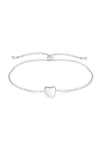 Armband Tamaris "Schmuck Geschenk Edelstahl Armkette Bold Hearts Herz", silber (silberfarben), Armb&auml;nder, Damen, 23cm, Edelstahl, Armband