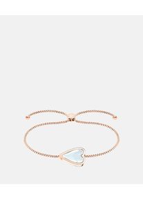 Edelstahlarmband Liebeskind Berlin "Schmuck Geschenk Armkette Glass Heart", ros&eacute;goldfarben, transparent, transparent, Armb&auml;nder, Damen, 24cm, Edelstahl, Edelstahlarmband, mit Glasstein