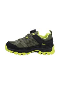 Wanderschuh CMP "KIDS KIRUNA LOW FITGO WP TREKKING SHOES", Kinder, Gr. 38, gr&uuml;n (kaki, acido), Leder, Synthetik, Schuhe Wanderschuh, wasserdicht,mit Fitgo Schnellverluss